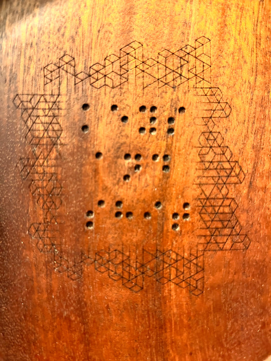 Hand turned hardwood tray